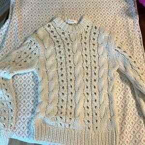 Frame extra small chunky open knit sweater